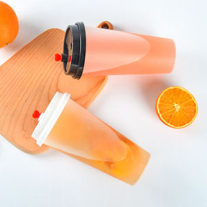 Disposable PET <b>Plastic</b> <b>Cup</b> with Flat Lids Custom Printing <b>Cups</b> for Iced Coffee, Smoothie, Juice, Soda Boba Milk Tea <b>Cup</b> - Product Image 4
