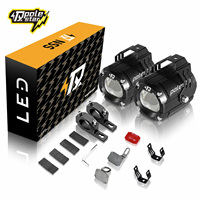 Projecteurs LED pour moto, phares externes 60W 12-36V, feux de jour clignotants jaunes/blancs, modèle NSS, mise à niveau retrofit