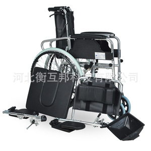 Fauteuil roulant manuel Heng Hubang en alliage d'aluminium pliable et léger avec fonction toilette pour personnes âgées - Product Image 4