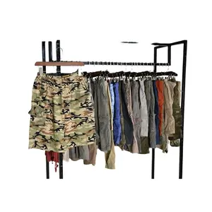 High Standard Cargo Pants with Multiple-pockets Used Clothing Second Hand Clothes Summer Adults for Men Casual Wear in China