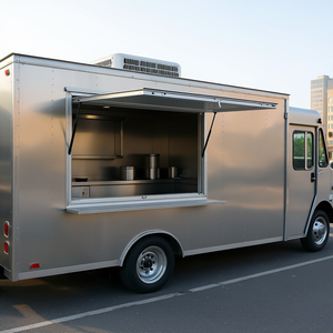 Porte coulissante triple à auvent en alliage d'aluminium 60x36 pouces pour food trucks - Product Image 2