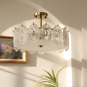 โคมไฟเพดานสไตล์ฝรั่งเศสวินเทจโมเดิร์น LED นอร์ดิก 80 ฟานูส 10 ชิ้น โคมไฟเหล็กสีทอง สำหรับห้องนั่งเล่น จัดส่งแบบ ODM - Product Image 4