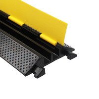 ShengWang SW-2XC04, 2 canaux, capacité de 11 000 lb par essieu, ralentisseur de vitesse en caoutchouc thermoplastique mobile, PVC, vitesse de 10 à 15 mph, hauteur de 50 mm