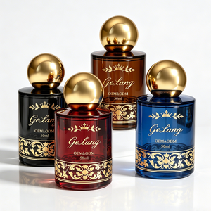 Botella de <span class=keywords><strong>Perfume</strong></span> de Alta Calidad Premium de 50 ml, Botella de <span class=keywords><strong>Perfume</strong></span> de Vidrio Marrón de 100 ml, Botella de <span class=keywords><strong>Perfume</strong></span> Redonda Vacía con Caja de Empaque - Product Image 3