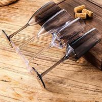 Verres à champagne en forme de diamant de 160 ml en gros, réutilisables, en acrylique transparent PC, matériau incassable pour mariages et fêtes