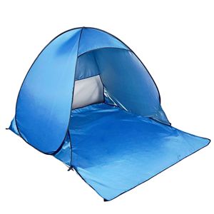 เต็นท์ชายหาดสีฟ้าแบบป๊อปอัพ 165x145x110 ซม. เปิดอัตโนมัติรวดเร็ว ชั้นเดียว กันแดด สำหรับตั้งแคมป์ - Product Image 4