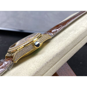 Reloj de pulsera con bisel de diamante de 26mm de diámetro para hombre, caja de aleación de diseñador, reloj de negocios mecánico multifuncional completamente automático - Product Image 6