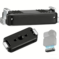 Plaque métallique magnétique à dégagement rapide pour support CNC Osmo Action 6 Nano avec trou de vis 1/4 pour montage sur trépied de caméra d'action