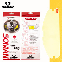 Film anti-buée universel pour casque de moto, autocollant pour lentille AV04, transparent, imperméable, patch de sécurité pour lentille de casque de moto