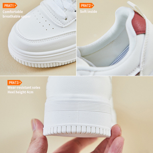 Baskets décontractées blanches pour femmes, nouvelles chaussures de sport style peinture à l'encre pour printemps, été, automne, avec tige en PU et semelle extérieure en caoutchouc AS-05 Breatha - Product Image 5