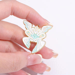 Celestial Eleganceエナメルピンエンジェルウィングスアートブローチラペルバッジ衣類 & ジュエリーオフセットシルクスクリーン & デジタル印刷用 - Product Image 4