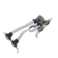 Tarjeta adaptadora serie PCIe RS232 de un solo puerto Interfaz USB 3,0 de perfil bajo Puerto serie DB9 MCS9922 Chipset en stock