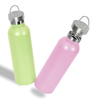 Botella de agua aislada deportiva de acero inoxidable 18/8 de doble pared al vacío termo de boca ancha personalizado barato al por mayor