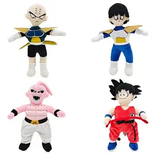 4 desain kedatangan baru DBZ boneka lembut lembut kartun Goku Anime boneka Vegeta karakter Torankusu boneka mainan
