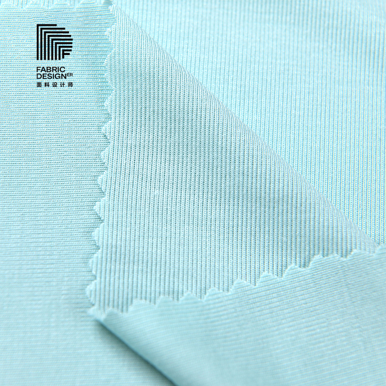 50S Viscose Spandex EcoTouch Fabric 190gsm Thread Stretch Weft Knitted Dyed Plain Breathable Medium Weight for Women Girls Boys