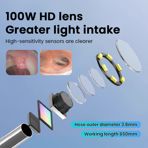 Endoscopio Veterinario Portátil Multifuncional para Animales Pequeños y Grandes, 100w HD, Reutilizable, Flexible, para Otorrinolaringología - Product Image 5
