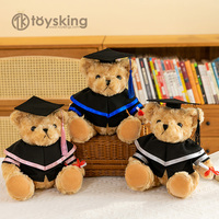 Graduation poupée ours baccalauréat robe poupée maître diplômé poupée docteur casquette école uniforme collège cadeau impression LOGO