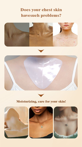 Masque pour la poitrine au collagène en marque privée OEM, contient de l'acide hyaluronique et de la nicotinamide pour hydrater et éclaircir la <span class=keywords><strong>peau</strong></span> - Product Image 4