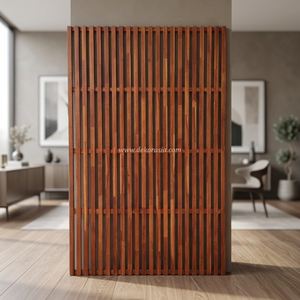 Paneles de Madera Modernos Verticales Estándar de Kruing (Dipterocarpus Kunstleri) - Accesorios Ecológicos e Impermeables para Cercas - Product Image 2