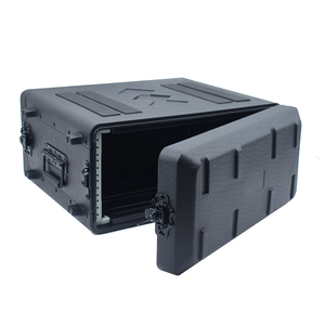 Thùng rack di động bằng nhựa PE, loại OEM ODM, dành cho amply âm thanh, kích thước 19'' 2U 4U 6U 8U 10U 12U 14U 16U, độ sâu 15'', dùng cho vận chuyển đường bộ - Product Image 6