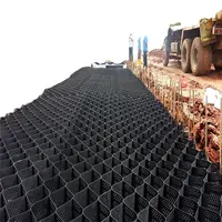 織り目加工と穴あきHDPEプラスチックジオセルメーカー価格砂利グリッドジオセル道路建設用