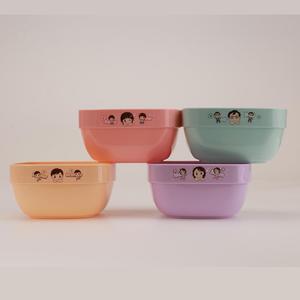 Offre Spéciale – Lot de 4 Bols Écologiques en Plastique Réutilisables et Colorés pour Micro-ondes (Riz, Soupe, Aliments) - Product Image 2
