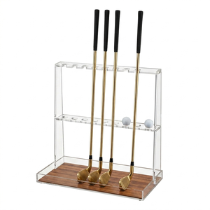 Support de présentation personnalisé en acrylique pour putter de golf, organisateur transparent pour clubs de golf, pour la maison, le bureau, la vente au détail, la présentation sur le bureau - Product Image 1