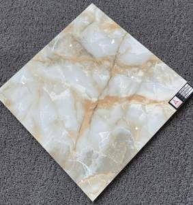 Azulejos de porcelana de aspecto de mármol y Jade para sala de estar, 60x60 - Product Image 5
