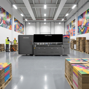 Solutions d'impression de boîtes <span class=keywords><strong>en</strong></span> carton ondulé Sunthinks, largeur d'impression 900 mm, largeur d'alimentation 2000 mm, vitesse d'impression 30 m/min, pour usage <span class=keywords><strong>en</strong></span> usine - Product Image 1