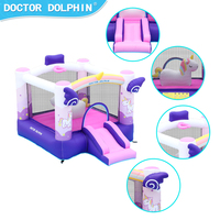 Château gonflable avec toboggan en tissu Oxford pour usage familial en extérieur, idéal pour la maison, le jardin et les acheteurs étrangers – Fournisseur exportateur
