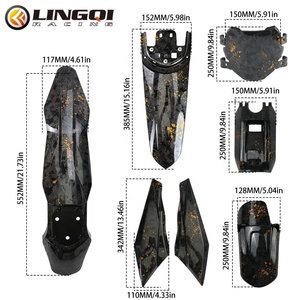 LINGQI RACING Juego Completo de Carenados para Motocicleta, Repuesto Original para Motocicleta Todoterreno Universal Light Bee - Product Image 2