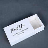 Boîte en papier personnalisée d'usine, boîte à tiroir de luxe pour chocolats et bonbons, boîte cadeau dorée pour mariage et fête, emballage de produit avec logo