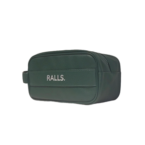 Portable poignée latérale hommes voyage trousse de toilette pochette de lavage en cuir PU sac de maquillage estampage à chaud Logo personnalisé étanche sac cosmétique - Product Image 3