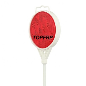 Marqueur de voie en fibre de verre durable, réflecteur rouge et bleu - Product Image 2