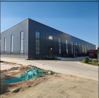Structure en acier préfabriquée sur mesure ASTM, toit à treillis, colonne grillagée, entrepôt, garage, colonne en acier assemblée, soudée
