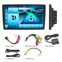 Autoradio Android 2 Din pour lecteur DVD, 8 cœurs, 7/9/10 pouces, 4+64+DSP GB, écran tactile, radio, GPS, navigation, Carplay, résolution AHD