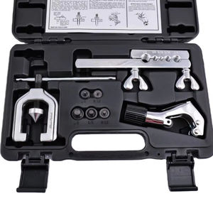 Tube Cutter And Double Flaring <b>Tool</b> Set For Automotive Brake Lines Copper Aluminum Tubing With Five <b>Precision</b> Adaptors Included - Product Image 2