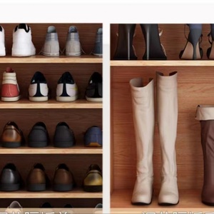Meuble à chaussures en bois, étagère à chaussures, armoire à chaussures pour le rangement des chaussures, meuble de salon - Product Image 5