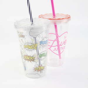 Gobelet isolé à haute pression métallique, Sip, doté de paille en plastique réutilisable, 16 onces, <span class=keywords><strong>bombe</strong></span> à paillettes - Product Image 5