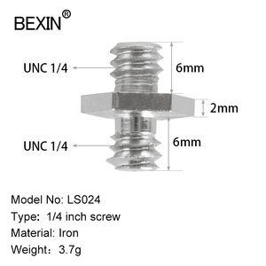 Accesorios para Cámara, Tornillo de 1/4 3/8, Adaptador de Montaje de Tornillo para Trípode, Tornillo de Liberación Rápida para Cámara DSLR, Flash, Trípode, Soporte de Luz - Product Image 2