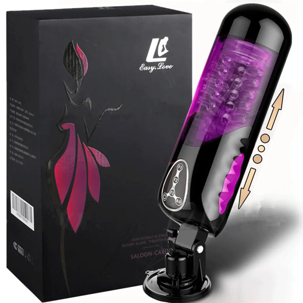 Sex shop produtos Hand Free Automatic Rotating Voice Máquina de sexo Vagina Pussy Vibrador Sex Toys para homens Masturbadores masculinos