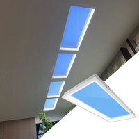 BBIER Smart Modern Indoor Clear Sky Ultra-Thin LED Panneau de lucarne artificielle intégré Effet de ciel bleu Plafonnier intégré
