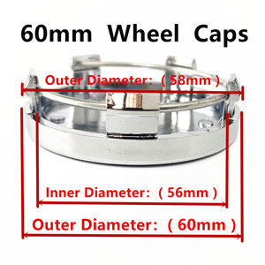 Tapas de buje de rueda de 60mm y 56mm para <span class=keywords><strong>Peugeot</strong></span>, con logo/emblema para los modelos 107, 108, 206, 207, 307, 308, 408, 508, 2008, 3008 - Product Image 4