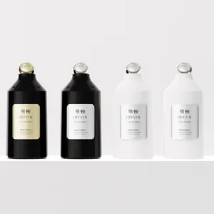 Botol sampo plastik PET kualitas tinggi, botol pompa kosmetik, botol pompa sabun cair cuci tangan 300ml 500ml