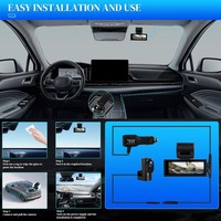Caméra de tableau de bord double objectif 4K 2.5K en gros, WiFi double bande 5.8G, GPS, ADAS, écran IPS 3.16 pouces, enregistreur vidéo de voiture DVR, caméra avant et arrière