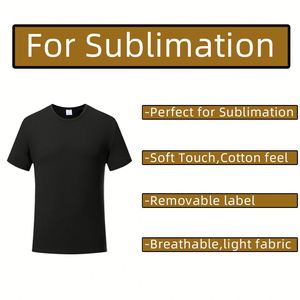 เสื้อยืดคอกลมแขนสั้นผ้าซาตินสีดำ 100% โพลีเอสเตอร์ ไซส์ US สำหรับผู้ชาย พิมพ์โลโก้แบบรีดร้อน แห้งเร็ว ระบายอากาศได้ดี - Product Image 5