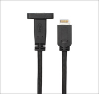 USB 3.1 Typ C Buchse auf Typ E Stecker Verlängerungskabel Frontplattenmontage Motherboard-Header Geflecht Computer/Kamera Lagerware
