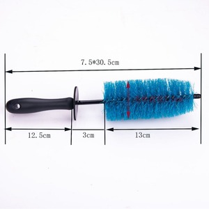 Car Wash <b>Brush</b> Blue 7.5cm Diameter <b>Wheel</b> Cleaning Tool For Tire And Rim Care - Product Image 2