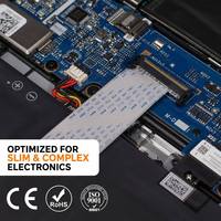 Hochflexibles LVDS FFC-Flachbandkabel AWM 20624, 30/40/50/51-polig, flexibles Flachkabel 200mm 300mm für LCD-Anzeigegeräte