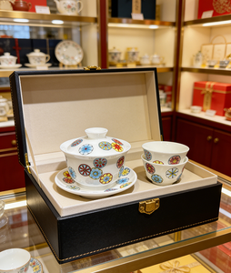 Exquisito Juego de Té <span class=keywords><strong>Chino</strong></span> Kungfu, Gaiwan de Porcelana Tradicional sin Asa con Taza de Té y Caja de Regalo de Alta Gama - Product Image 6